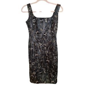 VTG Stefanel Teal Blue Silky Dress Women's Size Small